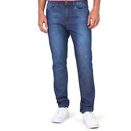 Calça Jeans Skinny Basic Masc, Polo Wear, Jeans Escuro, 38