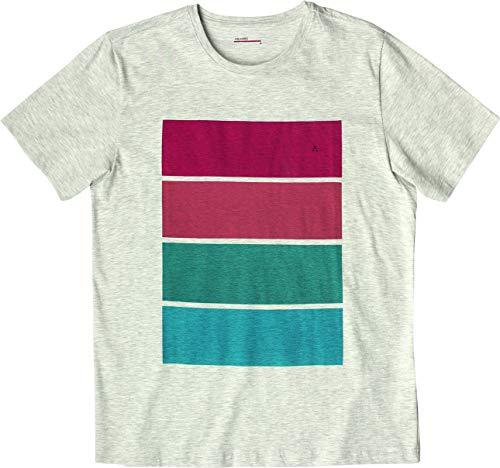 Camiseta Mescla Block Color, Aramis, Masculino, Areia, M