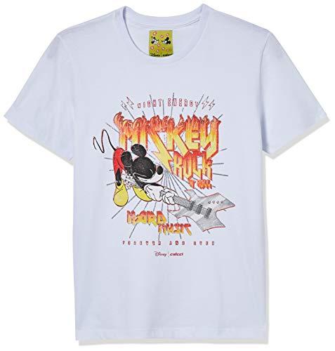 Camiseta Mickey Rock, Colcci Fun, Meninos, Branco, 8