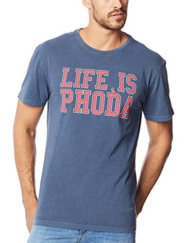 Camiseta Estampada Life Is Phoda Ii, Marinho, P