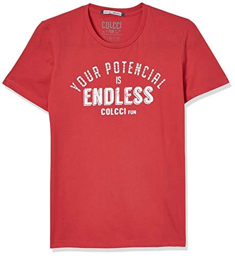 Colcci Fun Camiseta Estampa Potencial Endless, 12, Vermelho Ife