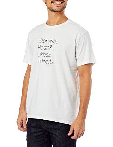 Camiseta Estampada &&& Indirect, Reserva, Masculino, Branco, G