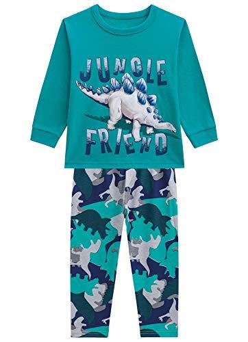 Conjunto de Pijama Camiseta e Calça, Brandili, Meninos, Verde Palmeira, 1
