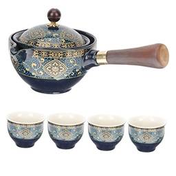 KICHOUSE 1 conjunto de ferramentas domésticas, conjunto de chaleira japonesa, bule de chá, conjunto tradicional de bule de chá, bule de chá, bule de chá, bule de chá, bule de chá com xícara, conjunto de chá chinês para viagens em casa