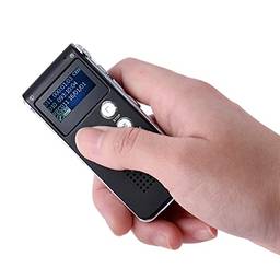 Domary Gravador de telefone de voz de áudio digital inteligente de 8GB Ditafone MP3 Music Player por voz Ativar VAR AB Repetição