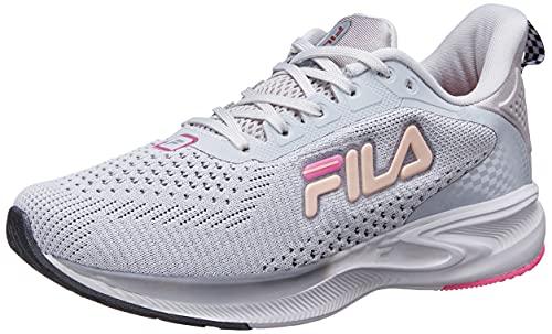 Tênis Racer One, FILA, Feminino, Prata/Rosa Coral/Rosa Fluor, 40