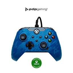 PDP Gaming Wired Controller: Revenant Blue - Xbox Series X|S, Xbox One, Xbox, Windows 10, 049-012-NA-CMBL - Xbox Series X