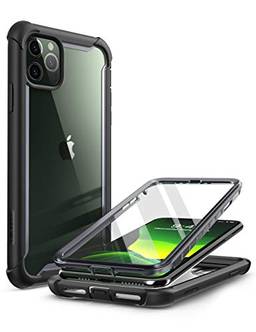 Capa i-Blason Ares, Capa Capinha Protetora para iPhone 11 Pro Max 2019, Capa Dupla Robusta e Transparente de Dupla Camada com Protetor de Tela embutido(Black)