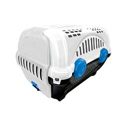 Caixa de Trans para Luxo Furacão Pet N.3, Branca com Azul Furacão Pet para Cães