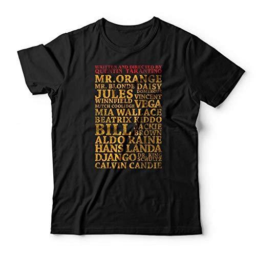 Camiseta Tarantino Personagen Studio Geek Adulto Unissex Preto P