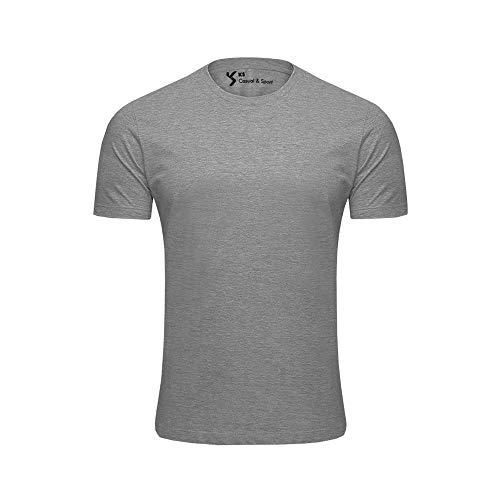 Camiseta Basica Premium II Cinza 100% Algodão (P)