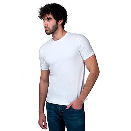 Camiseta Básica Masculina T-Shirt 100% Algodão (Branca, G)