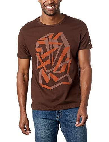Camiseta Estampa Emaranhado (Pa),Masculino,Marrom,XGG