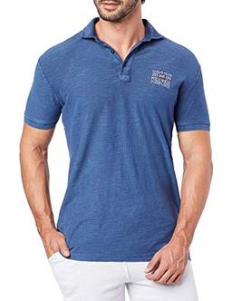 Camisa Polo Premium Lavada, Polo Wear, Masculino, Azul, P
