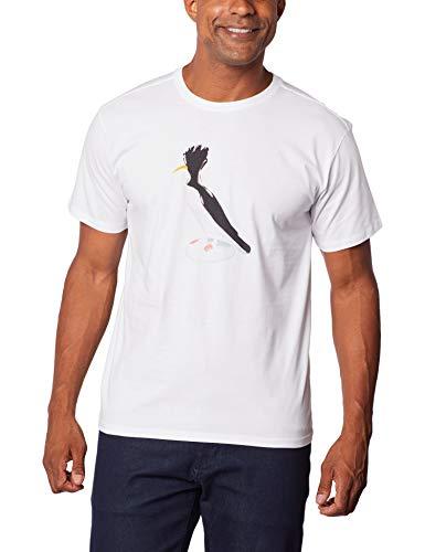 Camiseta Estampada Pica Pau Pinguim, Branco, P