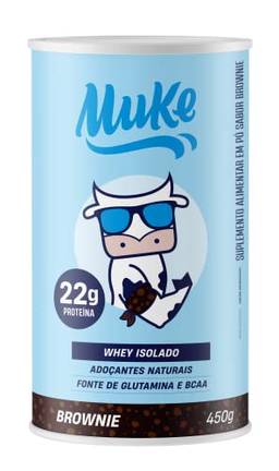 Whey Isolado Muke - Brownie - Pote 450G, Muke