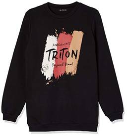 Triton Camiseta Canelada Feminino, M, Marrom