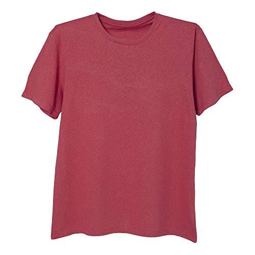 Camiseta Lisa Malha Recotton Gola Careca, Mash, Masculino, Vermelho Medio, P
