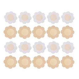 SUPVOX 50 pares de capas de mamilo protetores de mamilo descartáveis confortáveis adesivos de mamilo sutiã sem mamilo para peito A-E Cup