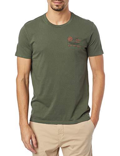 Camiseta T-Shirt, Ellus, Masculino, Verde Militar, XGG