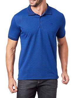Camisa polo Jacquard, Polo Wear, Masculino, Azul, M