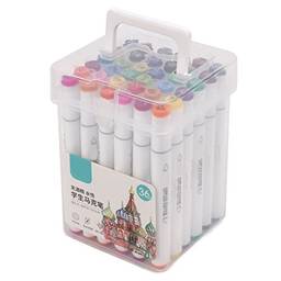 Conjunto de marcadores de arte 36 cores, caneta de pintura de ponta dupla para contorno, desenho, caligrafia e livros para colorir?LIANLI (R??????????)