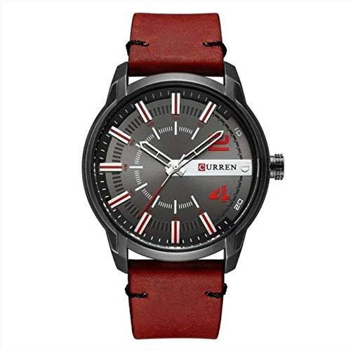 Relógio Masculino Curren Analógico 8306 - Vermelho e Preto