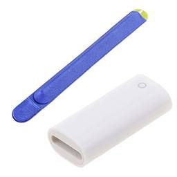 Carregador de lápis F/F para adaptador carregador de cabo da Apple + protetor protetor de película de adesivo azul para Apple Pencil iPad Pro 9,7 polegadas