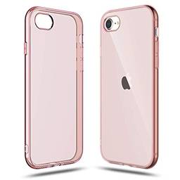 Capa Shamo's para Apple iPhone SE 2020 Capa, iPhone 8 e iPhone 7, absorção de choque, Gel de borracha TPU antiarranhões, Rosa