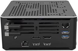 Mini PC i7 10750H,Minicomputador de Mesa Windows 11 Pro,8GB de RAM DDR4 SSD NVME de 256 GB,HDMI 4K, DP, USB 3.0, USB 3.1 Tipo C, Bluetooth, WiFi AC, Bloqueio Kensington, Gigabit Ethernet, Unidade de Exibição Gráfica