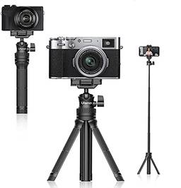 Ulanzi MT-34 Tripé extensível para câmera, pau de selfie com braçadeira de telefone 2 em 1, cabo com parafuso universal de 1/4", compatível com câmeras iPhone 12 Pro Max XS Max X 8 7, Samsung, Canon, Nikon, Sony