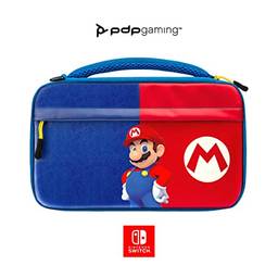PDP Gaming Commuter Case with Carrying Handle & Removeable Shoulder Strap: Power Pose Mario - Nintendo Switch