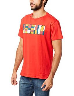 Camiseta Estampada Reserva Geometrico, Reserva, Masculino, Vermelho, P