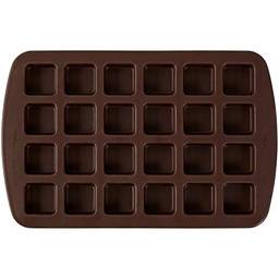 Wilton Molde de silicone para brownie Squares Bite-Size, 24 cavidades