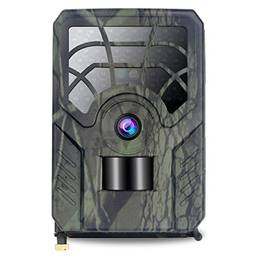 Domary 5MP 720P Trilha e câmera de jogo com movimento ativado Câmera de caça ao ar livre para animais selvagens 46 LEDs IP54 à prova d'água