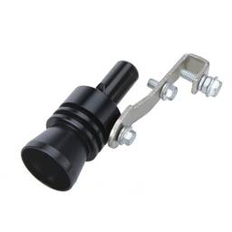 Domary Turbo Sound Whistle Tubo de escape Válvula de sopro do tubo de escape Tamanho de alumínio XL Preto