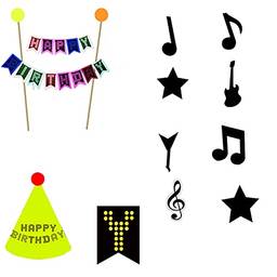 KKcare Decoração de festa de aniversário de néon brilhante suprimentos banner de feliz aniversário balão fluorescente de néon decoração reativa luz negra