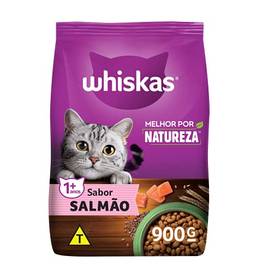 whiskas Ração Melhor Por Natureza Salmão Gatos Adultos 900g