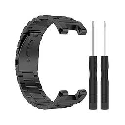 Domary Pulseira de relógio de aço inoxidável compatível com Huami Amazfit T-Rex T-Rex Pro pulseira de substituição para pulseiras de metal Huami Series