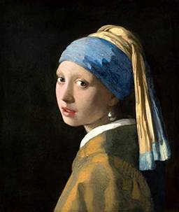 Menina com Brinco de Pérola de Johannes Vermeer - 75x89 - Tela Canvas Para Quadro