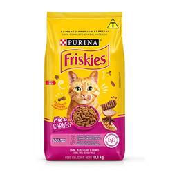 Nestlé Purina Friskies Ração Seca Para Gatos Adultos Mix De Carnes 10,1Kg