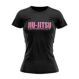 Camisa Dry Fit Uppercut JJ Hzt Rs Feminino, Preta e rosa, G