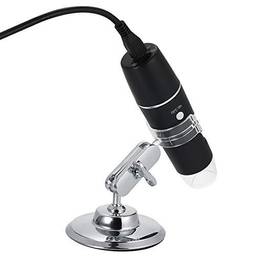 KKmoon Microscópio Digital USB Ampliação 1000X com Magnifier Stand com 8-LED Lupa para iOS/Android