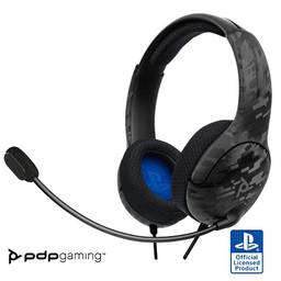 PDP Gaming LVL40 Wireless Stereo Headset: Black Camo - PlayStation 4