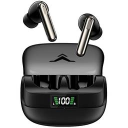 Fone de Ouvido Cool5 TWS Hifi Estéreo, Fone Sem Fio Bluetooth 5.3 com Estojo de Carregamento da Mostrador Digital, 4 Microfones ENC para Chamada, Modo Música e Jogo com 36H Tempo de Reprodução