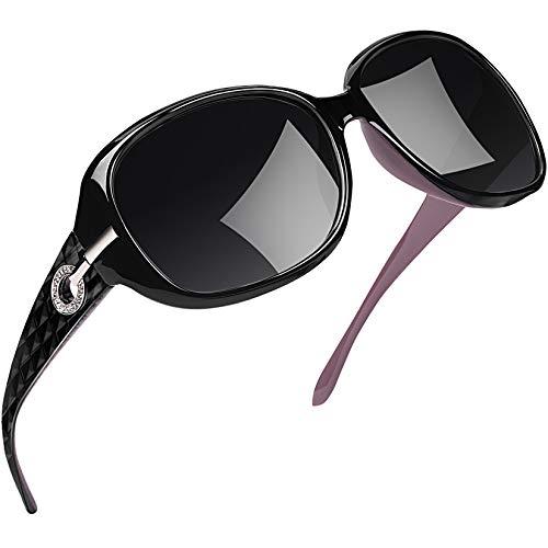 Óculos de Sol Feminino Polarizados Joopin Armação Grande óculos Escuros para Mulheres Vintage Senhoras Tons (Roxo)