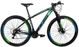 Bicicleta Aro 29 Ksw Xlt Color - 21v Cambios Shimano (Verde+Azul, 17)