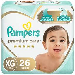 Fraldas Pampers Premium Care XG 26 Unidades