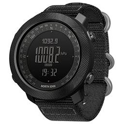 Domary Relógio esportivo digital masculino ao ar livre com bússola barômetro altímetro relógio de pulso com pedômetro à prova d'água 50M