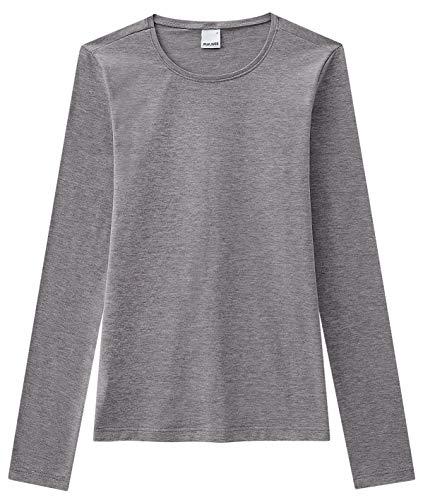 Camiseta Cotton light, Malwee, Femenino, Cinza Escuro, PP
